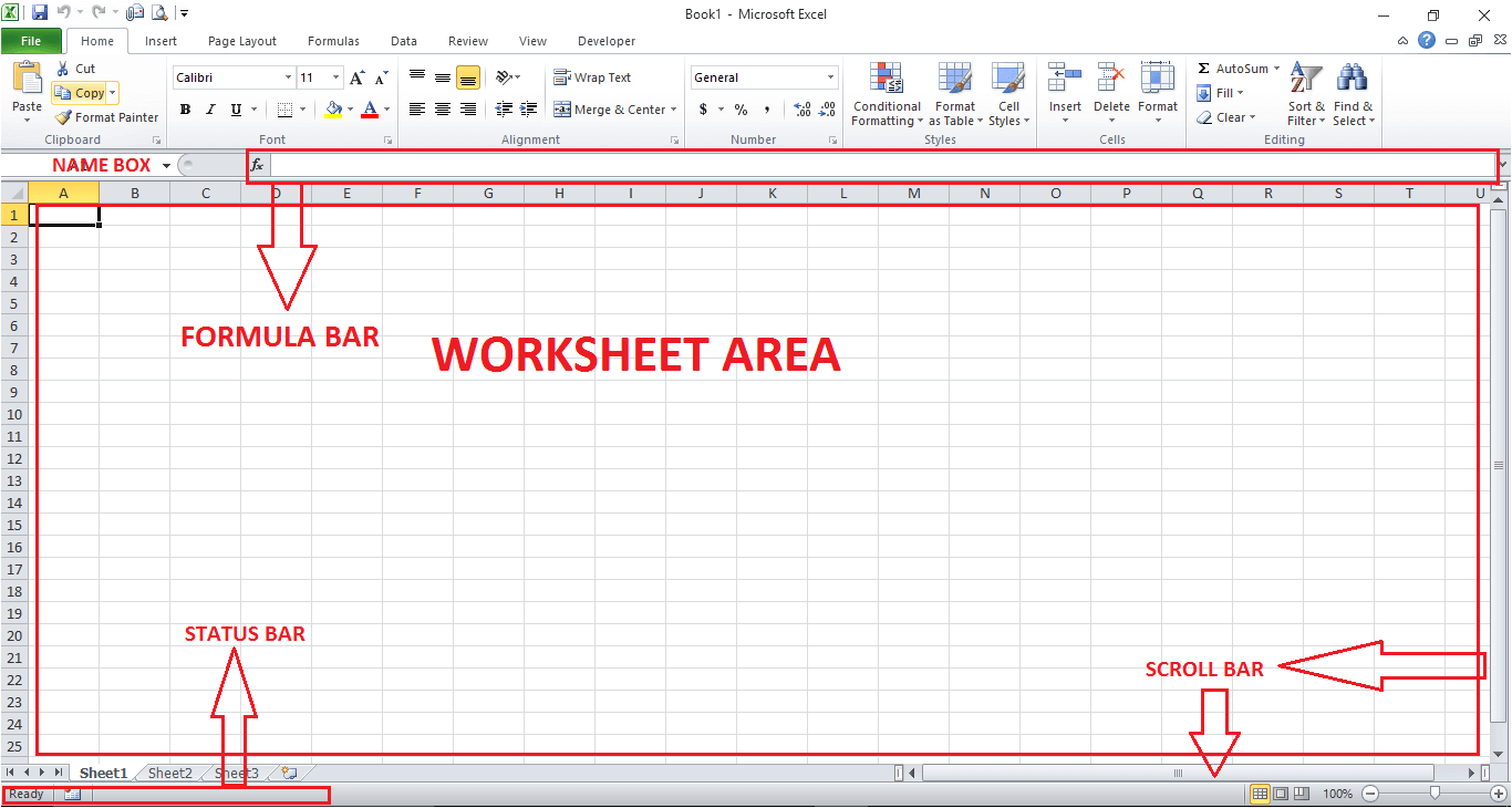 Excel Work Area