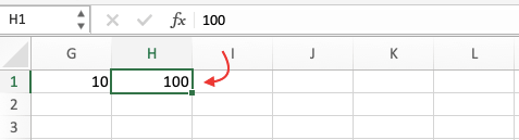 Multiply Without Using Formula in Excel Result