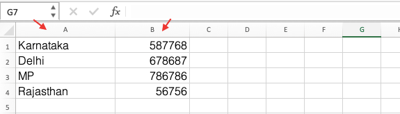 Text to Columns Example Result